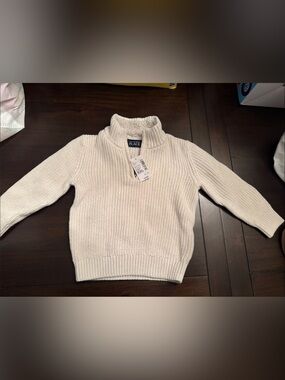 The Children's Place Cream Cable-Knit Turtleneck Sweater